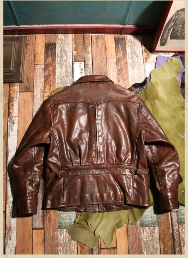 Newsboy Leather Jacket - Image 4