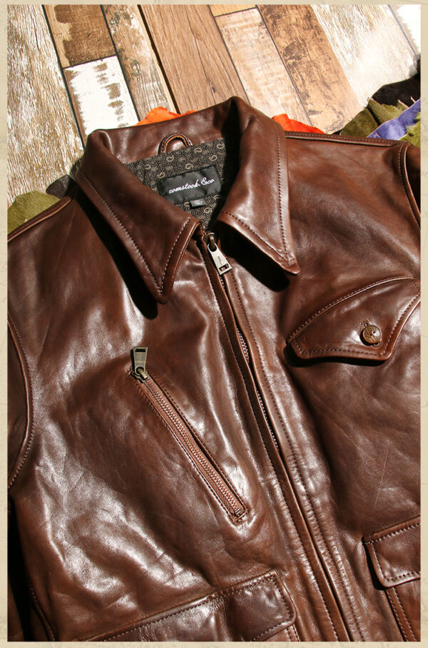 Newsboy Leather Jacket - Image 11