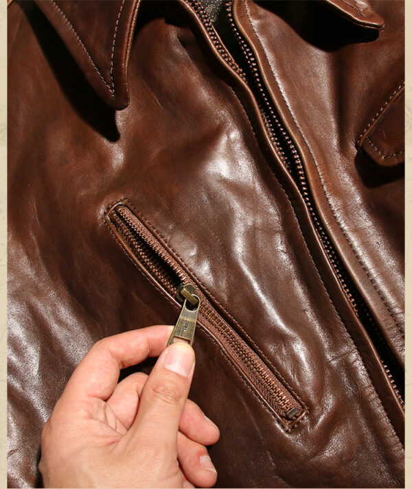 Newsboy Leather Jacket - Image 5