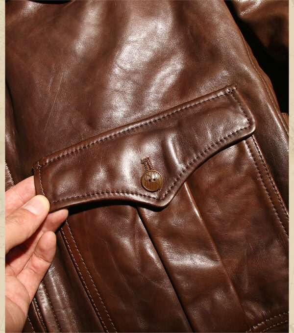 Newsboy Leather Jacket - Image 7