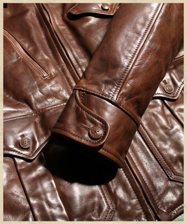 Newsboy Leather Jacket - Image 8